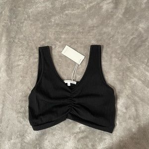 Black crop top